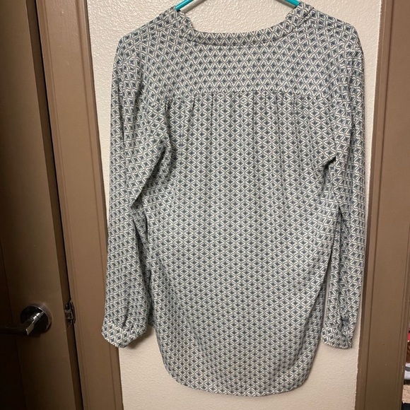 Loft Blouse, Blue Shirt for Work, Small Petite Anne Taylor Loft - Picture 3 of 5